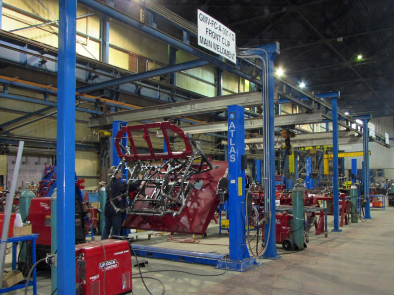 JWF Industries welding assembly line